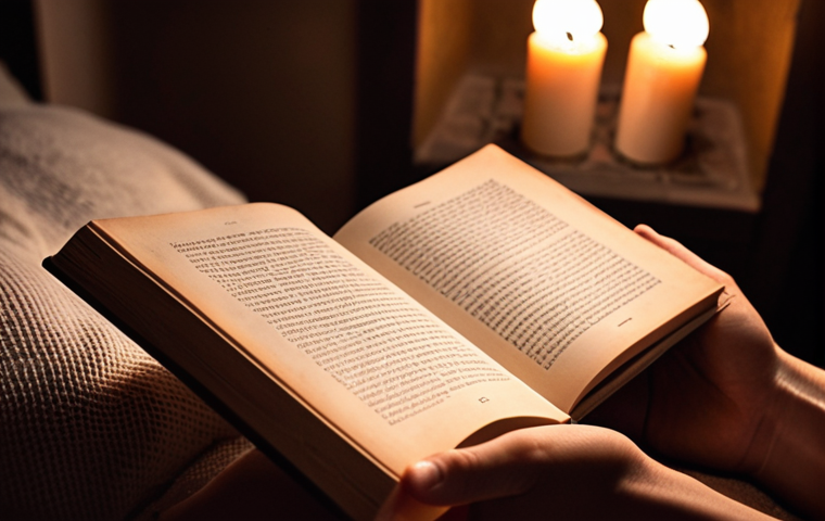 **Prompt 1:** A close-up shot of a person's hands gently holding an open physical book, their face subtly illuminated by a warm, soft glow from the pages. The background is intentionally blurred and abstract, suggesting a fading, chaotic swirl of digital notifications and busy life elements, emphasizing the feeling of deep immersion and escape into the tranquil world of the book. The atmosphere is one of profound peace, focus, and quiet calm.
* **Keywords:** `person holding open book, warm glow on pages, soft focus, blurred chaotic background, sense of tranquil escape, deep immersion, peaceful, quiet, stress relief, cozy lighting, intimate atmosphere, highly detailed, cinematic photography.`