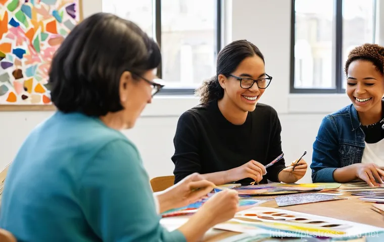 스트레스 해소를 위한 아트 테라피 - Solace in Abstract Colors**
A serene young woman, appearing to be in her mid-20s, with a gentle, fo... 스트레스 해소를 위한 아트 테라피 - Solace in Abstract Colors**
A serene young woman, appearing to be in her mid-20s, with a gentle, fo...